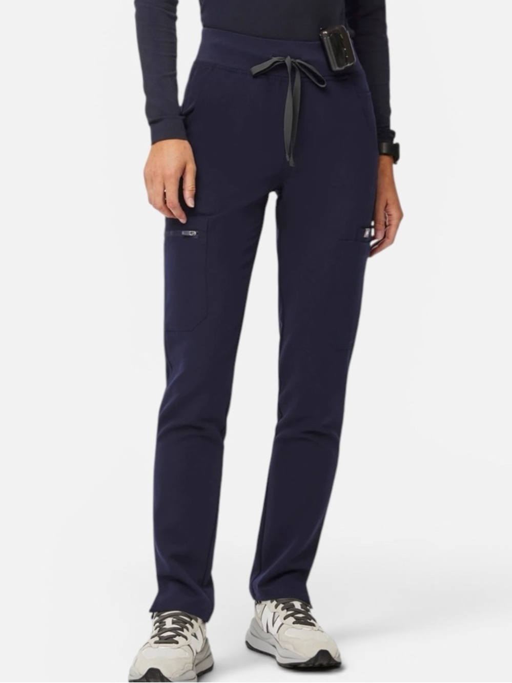 Figs High Waist Dark Blue Scrub Pants